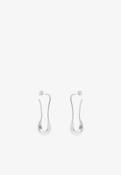 Lemaire Short Drop Earrings In Silver