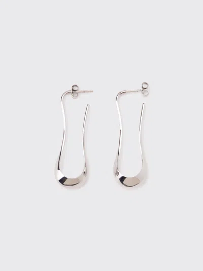 Lemaire Short Drop Earrings In Silver