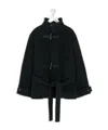 Lemaire Short Duffle Coat In Black