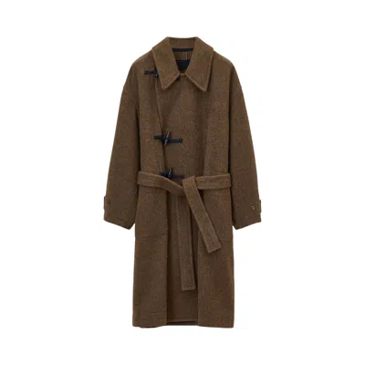 Pre-owned Lemaire Short Duffle Coat 'brown' | Men's Size 46