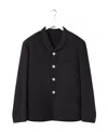 Lemaire Short Long-sleeved Suit Coat In Black