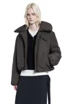 Lemaire Short Puffer Blouson In Brown