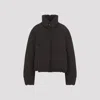Lemaire Short Puffer Blouson Jacket Espresso In Brown