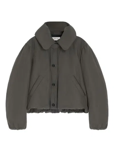 Lemaire Short Puffer Jacket In Gray
