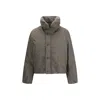 Lemaire Short Puffer Blouson In Gray
