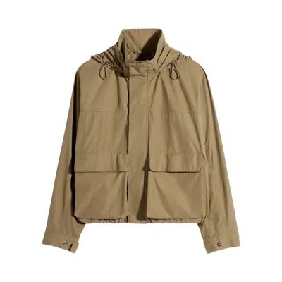 Pre-owned Lemaire Short Rain Parka 'khaki' | Tan | Men's Size 52 In Brown
