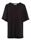 Lemaire Short-sleeve Crew-neck Top In Brown