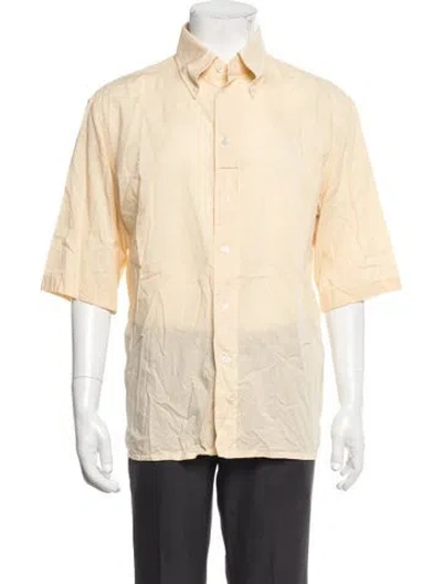 Pre-owned Lemaire Short Sleeve Dress Shirt In Neutrals