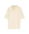 Lemaire Short Sleeve Foulard T-shirt In Nude