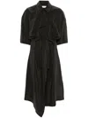 Lemaire Short-sleeve Midi Shirtdress In Do Not Use - Beige
