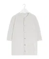 Lemaire Short Sleeve Overshirt In Stone Beige Mixed Color