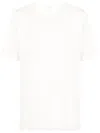 Lemaire Short-sleeved Cotton T-shirt In Neutrals
