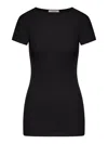 Lemaire Black Tops - T-shirts & Jerseys Women In Black