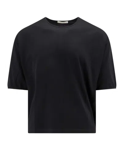 Lemaire Short-sleeved Crewneck T-shirt In Black