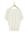 Lemaire Short-sleeved Scoop-neck T-shirt In White