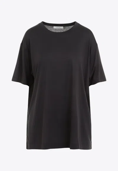 Lemaire Caviar Grey Silk Short Sleeves T-shirt