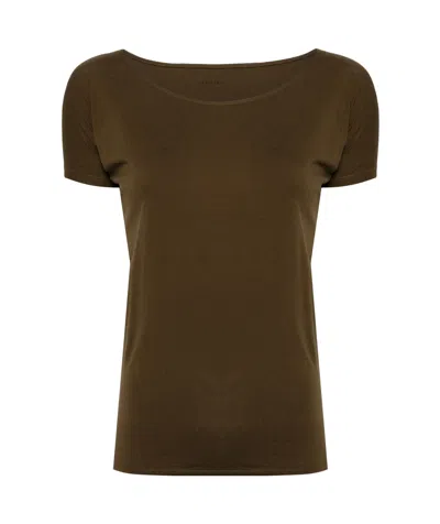 Lemaire Short-sleeved T-shirt In Green