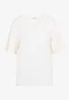 Lemaire Rib T-shirt In White
