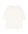 Lemaire Cotton T-shirt With Loose Fit And Round Neck In White