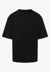 Lemaire Boxy Short Sleeves T-shirt Men In Black