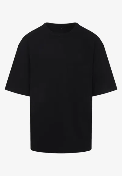Lemaire Short-sleeves T-shirt In Black