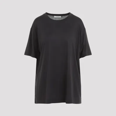 Lemaire Caviar Grey Silk Short Sleeves T-shirt