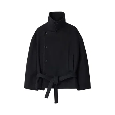 Pre-owned Lemaire Short Wrap Coat 'black' | Women's Size 38