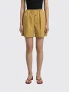 Lemaire Buttoned Elasticated Shorts In Brown