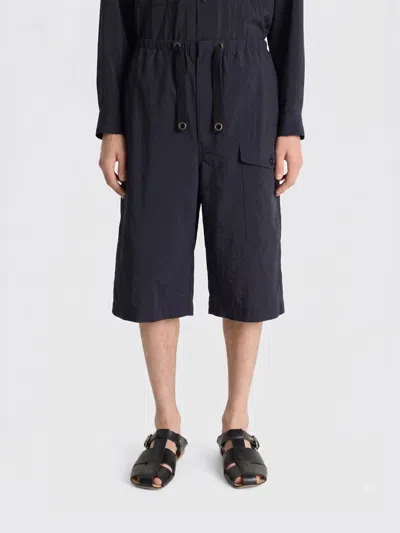 Lemaire Cargo Easy Shorts In Blue