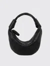 Lemaire Mmini Fortune Croissant Bag Black In Black