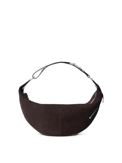 Lemaire Shoulder Bag Quiver Clip In Brown
