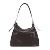 Lemaire Belted Calfskin Shoulder Bag In Brown