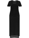 Lemaire Side-slits Maxi Dress In Black