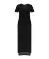 Lemaire Side-slits Maxi Dress In Black