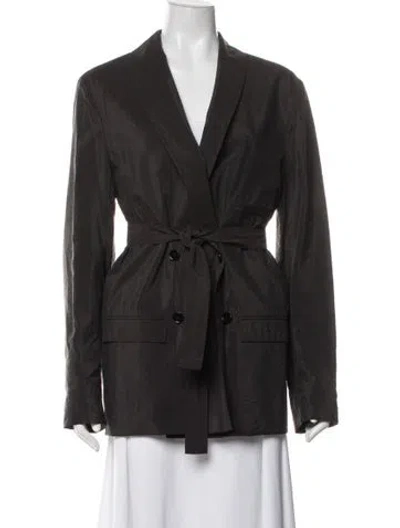 Pre-owned Lemaire Silk Blazer In Brown