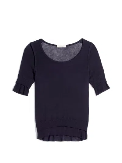 Lemaire Silk Blend Top In Blue