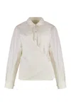 Lemaire Silk-cotton Blend Shirt In Neutral