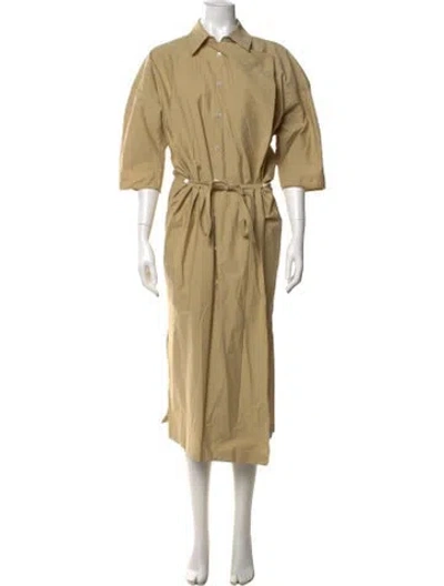 Pre-owned Lemaire Silk Long Dress In Neutrals