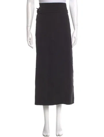 Pre-owned Lemaire Silk Long Skirt In Gray