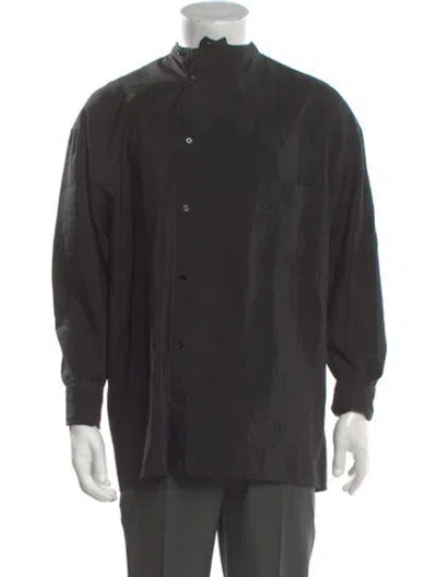 Pre-owned Lemaire Silk Long Sleeve Shirt In Black