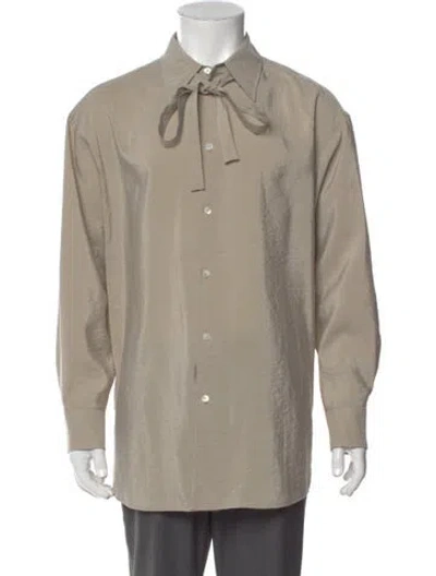 Pre-owned Lemaire Silk Long Sleeve Shirt In Neutral