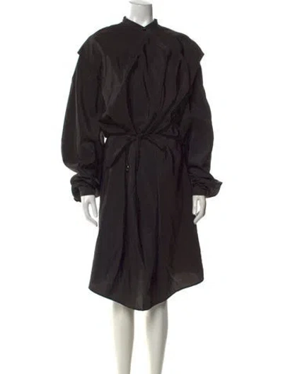 Pre-owned Lemaire Silk Midi Length Dress In Black