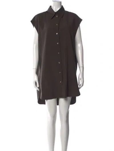 Pre-owned Lemaire Silk Mini Dress In Black