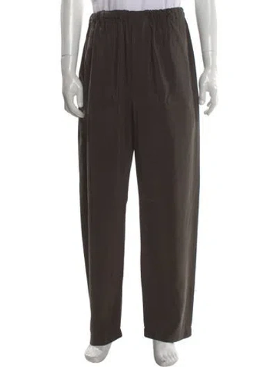 Pre-owned Lemaire Silk Pants In Brown