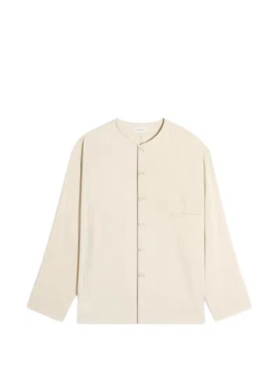 Lemaire Silk Shirt In White