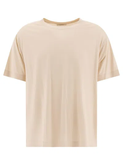 Lemaire Silk T-shirt In Neutral