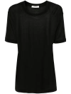 LEMAIRE SILK T-SHIRT WITH DROPPED SHOULDER