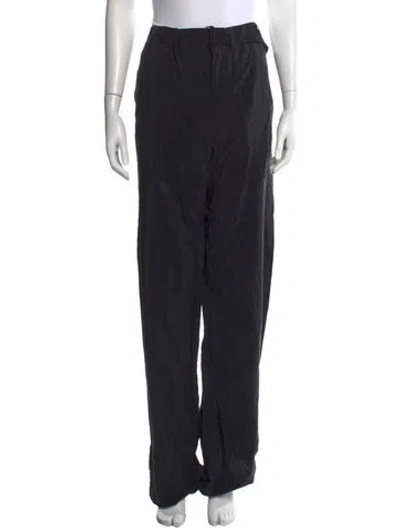 Pre-owned Lemaire Silk Wide Leg Pants In Black