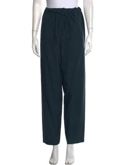 Pre-owned Lemaire Silk Wide Leg Pants In Blue