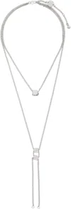 Lemaire Silver Abacus Bolo Tie Necklace In Bk927 Silver